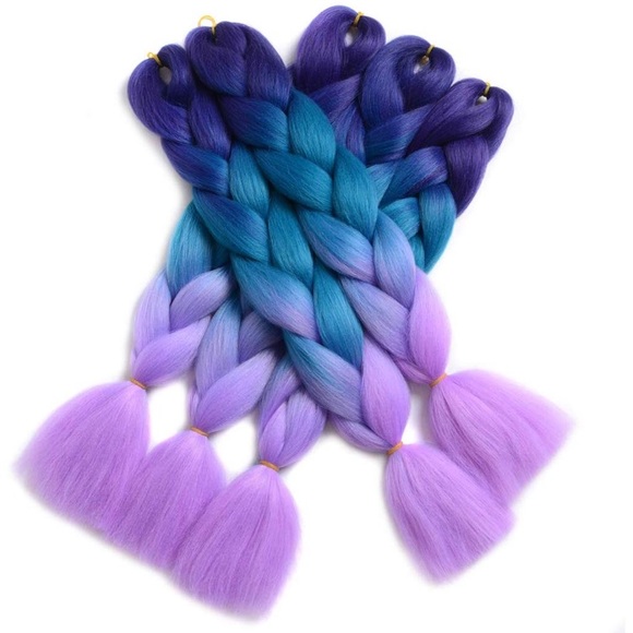 5 packs of ??‍♀️ MERMAID ombré braiding hair NEW main image 2